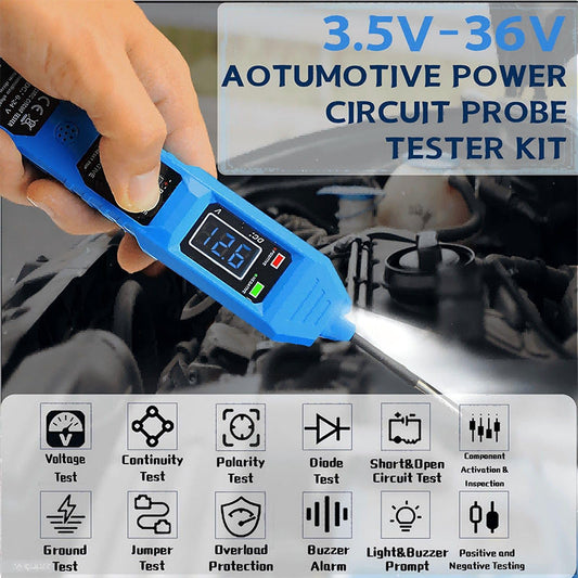 🔥3.5-36V Automotive Circuit Tester with LED Light