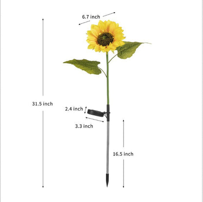 🌻 BUY 2 GET 1 FREE! ☀️ Sunflower Solar Lights – Glowing Petals, Auto On/Off & Perfect for Garden & Pathway Decor 🌙