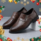 Zapatos de negocios casuales para hombres de cuero de vaca