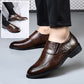 Zapatos de negocios casuales para hombres de cuero de vaca