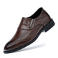 Zapatos de negocios casuales para hombres de cuero de vaca