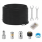 💦 ¡69% DE DESCUENTO! 🚿 Kit de Limpieza para Alcantarillado 5800 PSI - Boquilla Rotativa y Manguera Reforzada para Desatascar Tuberías 🛠️✨