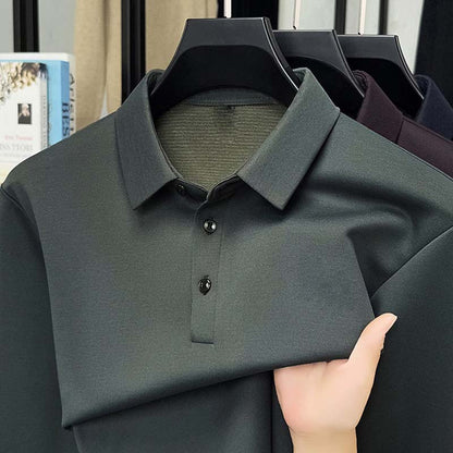 Men's Casual Long-Sleeve Lapel Top