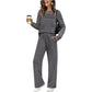 🔥LAST DAY 50% OFF✨Women's Crew Neck Top & Drawstring Pants Set
