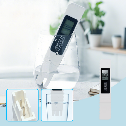 💧 3-in-1 TDS Water Quality Tester - Measures pH, Chlorine and Hardness with LCD Display for Pools and Aquariums 🌊📱
