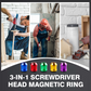 ⚡3-in-1 Magnetic Screwdriver Ring – Quick Bit Swap, Secure Hold & Portable 🧲