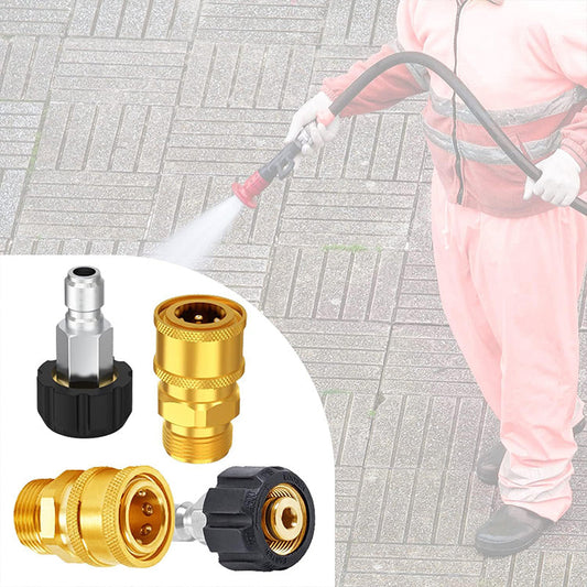 📢📢56 % OFF !!✨High-Pressure Washer Connector Set, Includes 8 Accessories.
