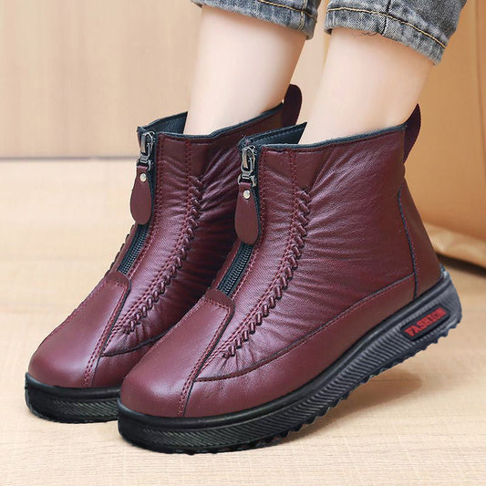 👢 50% OFF NOW! ❄️ Women's Winter Warm Zipper Ankle Boots – Water-Resistant, Cozy Lining & Non-Slip Sole for Cold Days 🧥📦