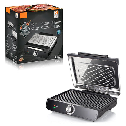 📢📢60 % OFF !!🎅2200W Smokeless Indoor Grill with Non-Stick Plate🥩