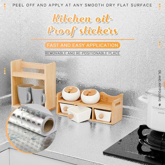 🎁Last Day Promotion 50% OFF🔥Kitchen Peel and Stick Wallpaper Backsplash Waterproof Kitchen Stickers