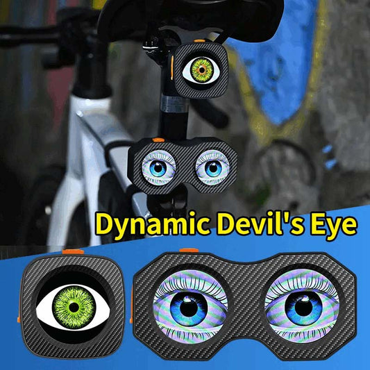 🚴 50% OFF NOW ! 👁️ Dynamic Devil's Eye Bicycle Taillight – 360° Visibility, Multiple Modes & Easy Mounting ⚡