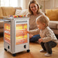 5 Sides Portable Electric Heater with BBQ Grill Top