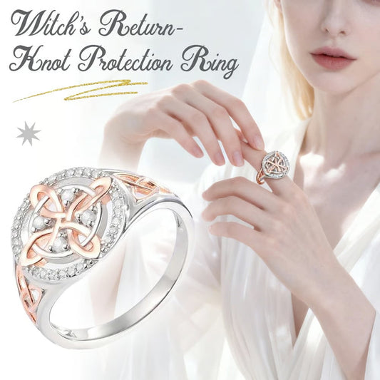 🔮✨New Arrival ✨💖2026 Hot Sale 50% OFF✨💍Handmade Witch's Return-Knot Protection Ring💞Protect Your Loved Ones