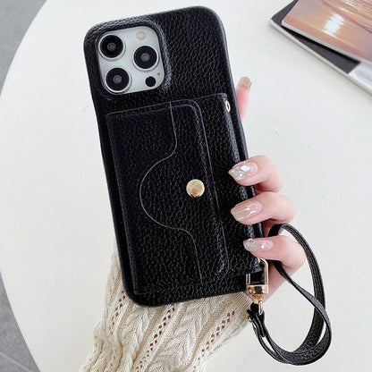 🔥2026 NEW ARRIVAL🔥Protective Pink Wallet Phone Case with Mirror & Wristlet