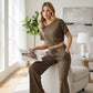 🌸Spring Pre-sale💐Women's Off-Shoulder Top & Pants 2-Piece Set