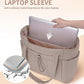 💕🎁Wandering Nature Puffer Tote Bag with Cup Holder & Laptop Compartment & Trolley Sleeve for Travel, Work, Nurse, Women