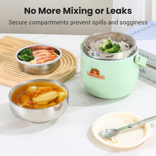 ⭐ 2026 Pick | For Outings & Family | 1.5L Vacuum Food Container 👨‍👩‍👧‍👦⛺【50% OFF】