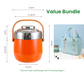 ⭐ 2026 Pick | For Outings & Family | 1.5L Vacuum Food Container 👨‍👩‍👧‍👦⛺【50% OFF】