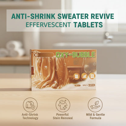 🧶 BUY 2 GET 3 FREE! ⚗️ Sweater Revive Tablets – Anti-Shrink, Restores Softness & Safe for Colors 🧺