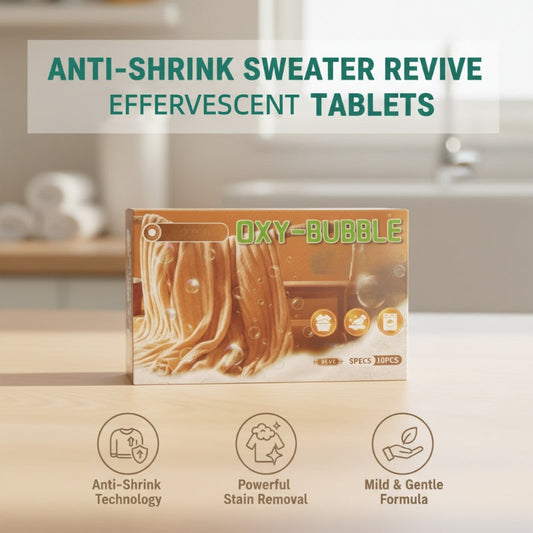 🧶 BUY 2 GET 3 FREE! ⚗️ Sweater Revive Tablets – Anti-Shrink, Restores Softness & Safe for Colors 🧺