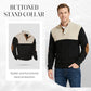 📢📢50%  OFF !! ⏰Hot Sale Offers-Men's Colorblock Button-Neck Sweater
