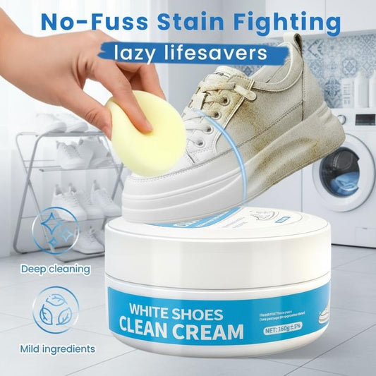 💥LAST DAY SALE 50% OFF⏰Buy 2 get 1 free✨❤️Multipurpose No-Wash White Shoe Cleaner Cream