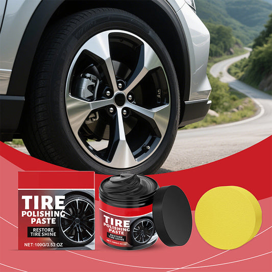 ⏳Limited-time 40% off⏰Deals-Wheel Shine Balm with Sponge Applicator🚗🩹