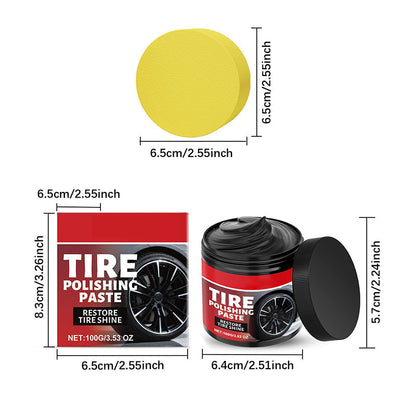 ⏳Limited-time 40% off⏰Deals-Wheel Shine Balm with Sponge Applicator🚗🩹