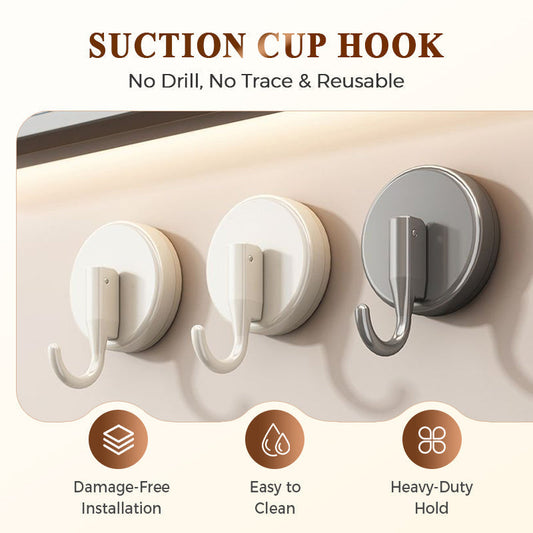 📢📢Buy 5 get 5 free !! ⏰Seamless and flexible✨ Pull to hang—no drilling required!🎈 Super-strong suction cup hooks—use them anywhere!
