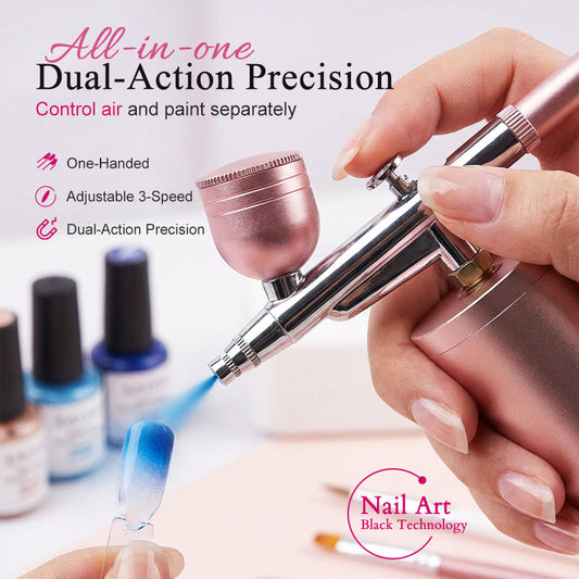 📢📢52%  OFF !! ⏰🎨 Three pressure settings + wireless freedom! Professional-grade airbrush for DIY, modeling, and makeup—all in one device! ✨