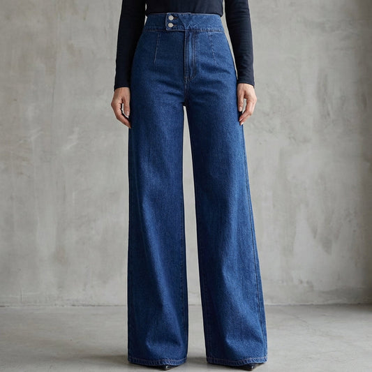🌊50% off!👖50K+ SOLD⚡Women's High-Waist Wide-Leg Jeans