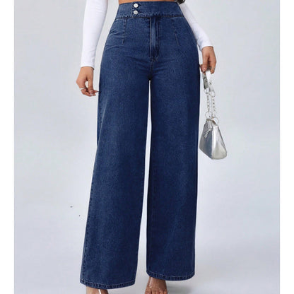 🌊50% off!👖50K+ SOLD⚡Women's High-Waist Wide-Leg Jeans