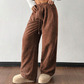 ✨💖 Retro-Chic Vibe | High-Waist Corduroy Trousers | Textured & Relaxed Fit 🕶️