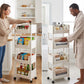 🗄️ 60% OFF FLASH SALE ! ⚡ Multi-Tier Rolling Storage Cart for Narrow Spaces – Space-Saving Design, Smooth Rolling Wheels, Easy Assembly & Sturdy 🚀