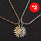 🌞🌙 Valentine’s Day Special! Sun & Moon Pendant Necklace Set – Symbolic Couple Jewelry, Gold & Silver, Asymmetrical & Meaningful