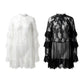 👗 LIMITED-TIME 50% OFF! ✨ Elegant Hollow-Out Lace Dress – Ruffled Sleeves, Flowy, Versatile 🌸