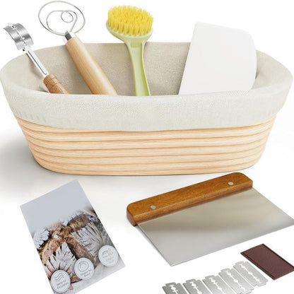 🔥2026 Hot Sale🔥Oval/Round Bread Proofing Basket and Tool Set💥50% OFF