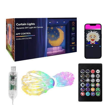 📢📢50% OFF !! ⏰Waterproof LED Curtain String Lights