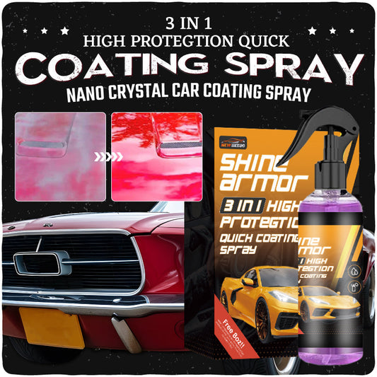 ✅LIMIT TIME 50% OFF✨3 in 1 High Protection Quick Car Coating Spray（🚙 suitable for all colors car paint）