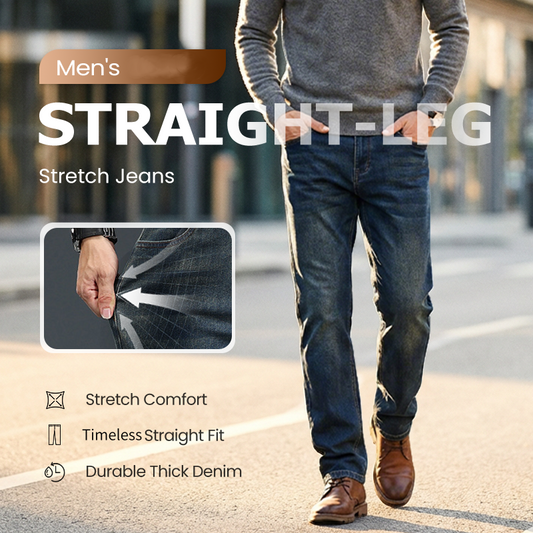 👖New Arrival Hot Sale - 50% OFF🔥🥳50K+ SOLD!💥Men's Straight-Leg Stretch Jeans