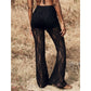 📢📢50% OFF !!!⏰Elegant Lace Flare Pants with High-Waisted Design
