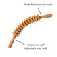 12 Rollers Curved Wooden Massage Stick