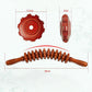 12 Rollers Curved Wooden Massage Stick