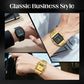 ⌚ LIMITED-TIME 50% OFF! 💥 Retro Style Square Face Multifunction Watch – Dual Display, Zinc Alloy, Stainless Steel ✨