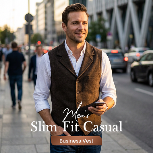 📢📢50% OFF!! ⏰💥Men's Slim Fit Casual Business Vest