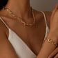 💎 Double the Sparkle | Leaf Link Necklace & Bracelet | 2026 Hot Style 🌟【Set Offer】