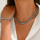 💎 Double the Sparkle | Leaf Link Necklace & Bracelet | 2026 Hot Style 🌟【Set Offer】