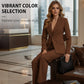 📢📢50% OFF !!!⏰Women's Elegant Blazer and Wide-Leg Pants Set