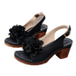 👡 50% OFF NOW! 🌸 Women's 3D Floral Peep-Toe Block Heel Sandals – Comfortable Heel, Adjustable Strap & Elegant Style 👠