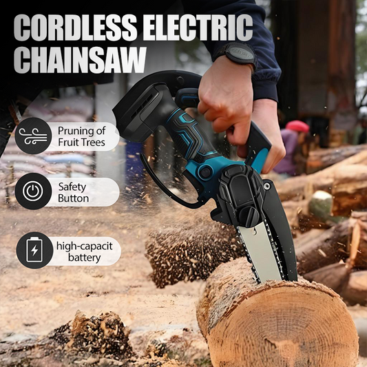 6-Inch Mini Portable Cordless Electric Chainsaw